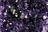 Deep Purple Amethyst Geode With Wood Base - Uruguay #368332-1